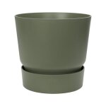 Elho pot de fleurs rond greenville 30 - ext�rieur - � 295 x h 278 cm - vert feuille