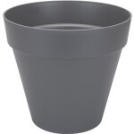 Elho pot de fleurs rond loft urban - � 28. 5 x h 26 cm - gris anthracite