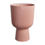 Elho pot de fleurs vibes fold coupe - rose - � 29. 5 x h 45 cm - int�rieur - 100% recycl�