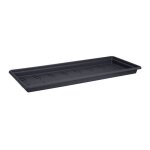 Elho soucoupe jardini�re green basic xxl - l 329 x l72. 2 x h 5. 8 cm - noir - plastique