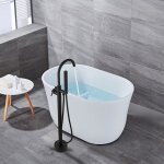 Elifuzhg mitigeur de baignoire sur pied mitigeur de douche sur pied avec douchette manuelle flexible ... Elifuzhg mitigeur de baignoire sur pied mitigeur de douche sur pied avec douchette manuelle flexible ...