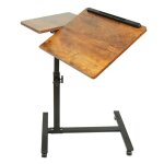 Elifuzhg table de lit portable à roulettes - table dappoint support pour ordinateur inclinable hauteur ... Elifuzhg table de lit portable à roulettes - table dappoint support pour ordinateur inclinable hauteur ...