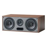 Enceinte centrale - elipson - horus 10c - noyer et gris - 2 haut - parleurs - tweeter  dme en soie