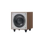 Caisson de basses - elipson - horus 8s - 150 w rms - haut - parleur 20 cm - noyer gris fonc