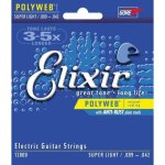 Elixir 12000 polyweb super light cordes guitare lectrique 9 - 42