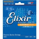 Cordes de guitare lectrique - elixir - 12052 - nanoweb - light - tirant 10 - 46
