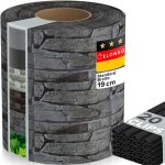 Eloneo brise - vue pvc motif pierre 35 m x 19 cm 1 rouleau occultation cl�ture rigide ext�rieur