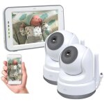 Elro bc3000 - 2 baby monitor royale hd babyphone avec cran tactile de 127 cm et application - avec camra ...