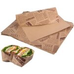 Emballage alimentaire papier - 50 feuilles - anti graisse - papier de cire de qualit alimentaire