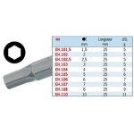 Embout 1 / 4 - facom - eh. 102 - 6 pans - longueur 25 mm - s�rie 1