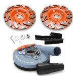 Embout daspiration - fanzwork - 125 mm - 2 meules diamant�es - compatible 99% - travail sans poussi�re ...