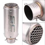 Embout d�chappement universel pour moto embout d�chappement argent - dba