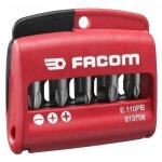 Embouts mixtes de vissage 1 / 4 - facom - e. 110pb + porte - embout