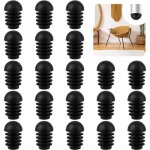 Embout de chaise - rond - plastique - 50 pcs - protecteur silencieux Embout de chaise - rond - plastique - 50 pcs - protecteur silencieux