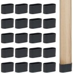 Embouts de pieds de chaise - ulisem - lot de 20 - pvc - r�duction du bruit - installation facile - 20x40 ...