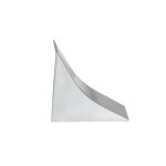 Embout de fermeture pour plinthe en pvc - holzbrink - finition cuisine - 23x23mm - aluminium satin