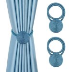 Embrasses  rideaux - non spcifi - lot de 2 - magntiques - polyester - 39 cm