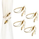 Embrasses à rideaux4 pcs embrasses de rideauxembrasses de rideaux réglables avec corde à ressort en métalattac ... Embrasses à rideaux4 pcs embrasses de rideauxembrasses de rideaux réglables avec corde à ressort en métalattac ...