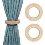 Embrasse de rideau - moderne - bois magn�tique - 2 pi�ces - design cr�atif - installation facile