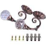 Embrasses de rideaux - non spécifié - bronze rouge - 2 pcs - métal avec boule de cristal - décoration ... Embrasses de rideaux - non spécifié - bronze rouge - 2 pcs - métal avec boule de cristal - décoration ...