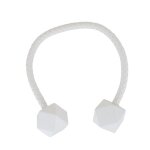Embrasse rideau - twist - g�om�trique - blanc