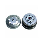 Embrayage scoot adaptable mbk 50 booster stunt - yamaha 50 bws slider - diam 105 - avec poulie + cloche ...