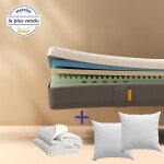 Emma pack matelas emma original classic 140x190 + 2 oreillers emma original confort + couette printemps ...
