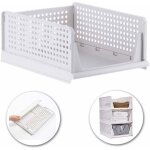 Empilable v�tements panier de rangement organisateur armoire coulissante tiroir �tag�re diy diviseur ...