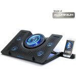 Empire gaming - turboost refroidisseur pc ordinateur portable gamer en aluminium - 5 ventilateurs - support ...