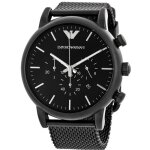 Emporio armani homme bracelet & boitier acier inoxydable quartz montre ar1968