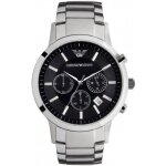 Montre classique - emporio armani - ar2434 - acier inoxydable - cadran noir - Étanchéité 50m Montre classique - emporio armani - ar2434 - acier inoxydable - cadran noir - Étanchéité 50m