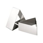 Emporte - piece inox - forme triangle 8 cm - hauteur 4. 5 cm - passe au four et au lave - vaisselle