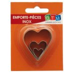 Emporte - pices mtal coeur 3 pices