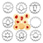 Emporte - pices - nol - 8 pices - acier inoxydable - dcoration de gteau