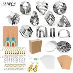 Emporte - pi�ces - non sp�cifi� - lot de 27 - argile polym�re - pour boucles doreilles - fabrication ...