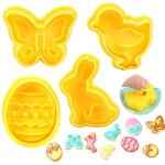 Emporte - pi�ces - non sp�cifi� - 4 pi�ces - motifs p�ques - plastique - compatible lave - vaisselle