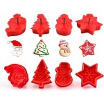 Emporte - pi�ces - noname - 4pcs - flocon de neige - sapin de no�l - bonhomme de neige