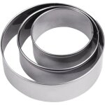 Emporte - pi�ce rond - dok - lot de 3 - 10 15 20 cm - hauteur 4. 5 cm - m�tal - d�coupe nette - bonne ...