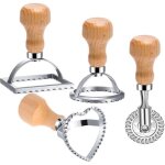 Emporte pi�ce � roulette p�tisserie ravioliscoupeurs ravioli avec manche en boisustensiles cuisine idealpour ...