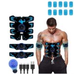 Stimulateur musculaire - ems - ceinture abdominale - 8 modes - 15 intensités - blanc Stimulateur musculaire - ems - ceinture abdominale - 8 modes - 15 intensités - blanc