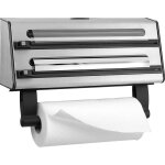 Emsa 504180 contura drouleur triple inox dvidoir aluminium film alimentaire papier absorbant 3 - en ...