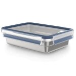 Emsa bote clip & close 12l - rectangulaire - inox