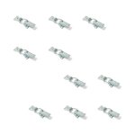 Fermeture  genouillre pour meubles - emuca - lot de 10 - acier - zingu