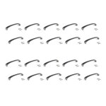 Emuca lot de 20 poignes pour meubles kyoto l142mm entraxe 128mm zamak titane