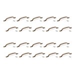 Emuca lot de 20 poign�es pour meubles nairobi l139mm entraxe 96mm zamak bronze
