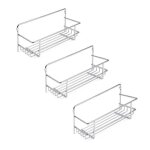 Emuca lot de 3 supports  pices pour meubles de cuisine supra acier chrome