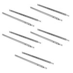 Coulisses pour tiroirs - emuca - lot de 5 jeux - hauteur 17mm - profondeur 310mm - coulissement partiel ...