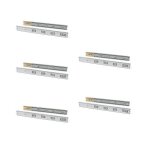 Jeux de glissires de tiroirs - emuca - 5 pices - roulement  billes - hauteur 45mm - charge 35kg