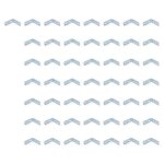 Emuca lot de 50 �querres dassemblage pour meubles 42x42mm 4 trous acier zingu�