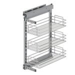 Emuca chariot extractible suprastar avec fermeture amortie module 300mm acier chrom�